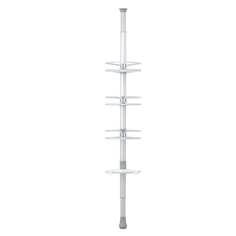 Home & Garden OXO 4Tier Anodized Aluminum Tension Pole Shower Caddy Home